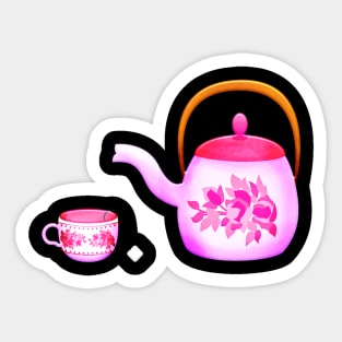 Merry Christmas Tea Time Sticker